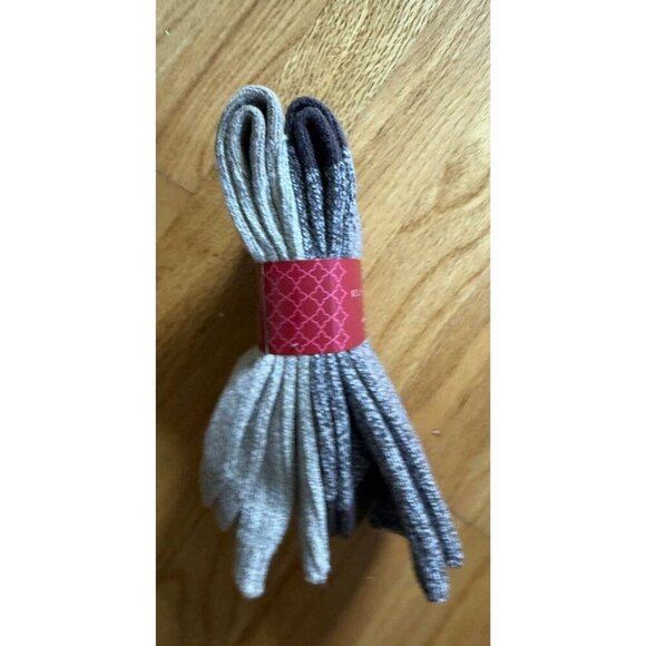 Kelly & Katie 2 Pack Boot Socks Gray/Tan Super Soft One Size NWT - Picture 3 of 4